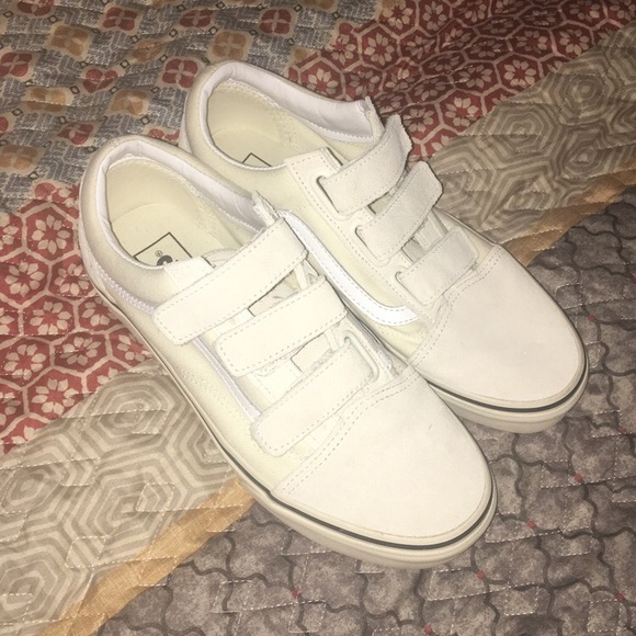 white velcro vans